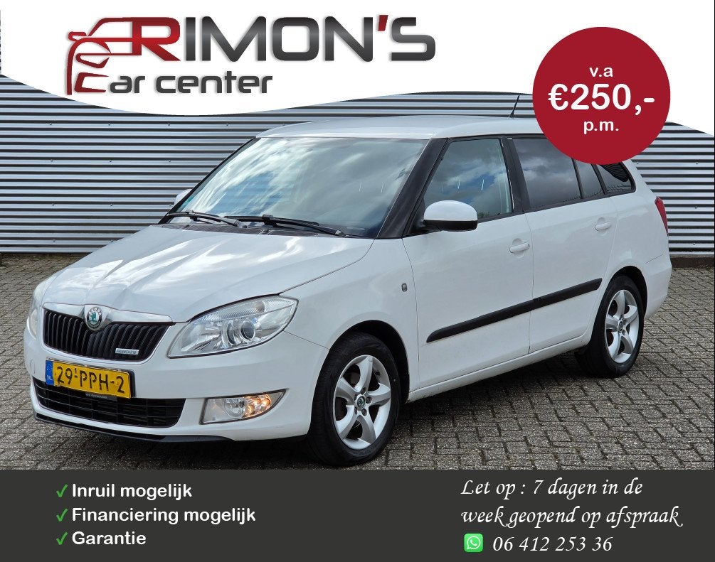 Skoda Fabia Combi 1.2 TDI Greenline Cruise Controle Airco Ap, Auto's, Skoda, Bedrijf, Te koop, Fabia, ABS, Airbags, Airconditioning