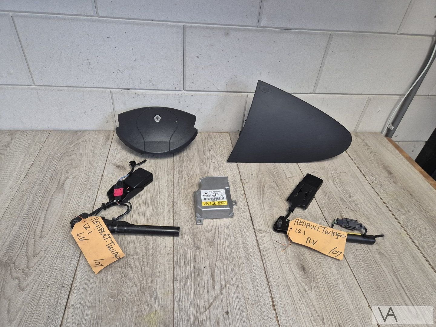 Renault Twingo 2 2007 - 2012 airbag set met spanner €100, Auto-onderdelen, Gebruikt, -, Renault, -