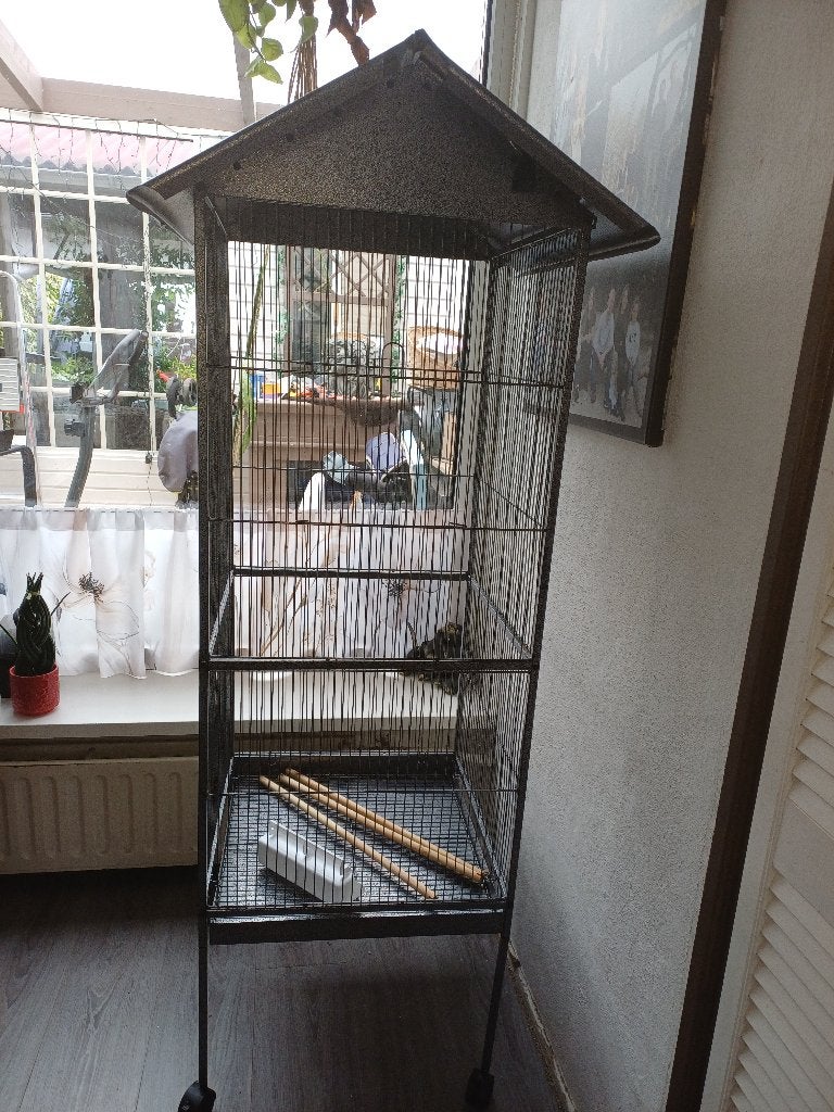 Vogelkooi, Dieren en Toebehoren, Ophalen, Zo goed als nieuw, Metaal, Vogelkooi