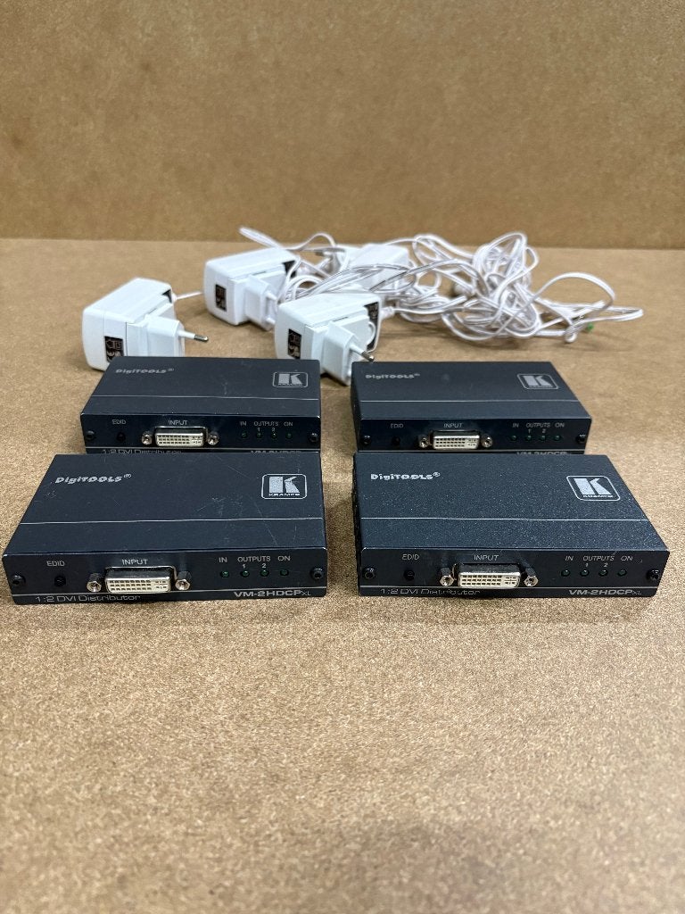 Kramer VM-2HDCPXL – DVI splitter | 4x beschikbaar, Audio, Tv en Foto, Ophalen of Verzenden, Gebruikt