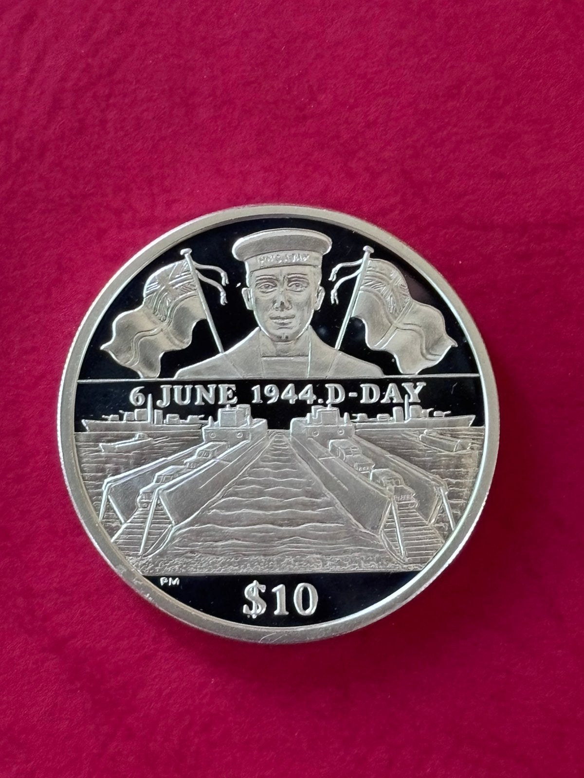Brits Virgin Isl. 10 Dollars 2004 Proof 0,925 zil. 28.28 gr., Ophalen of Verzenden, Noord-Amerika