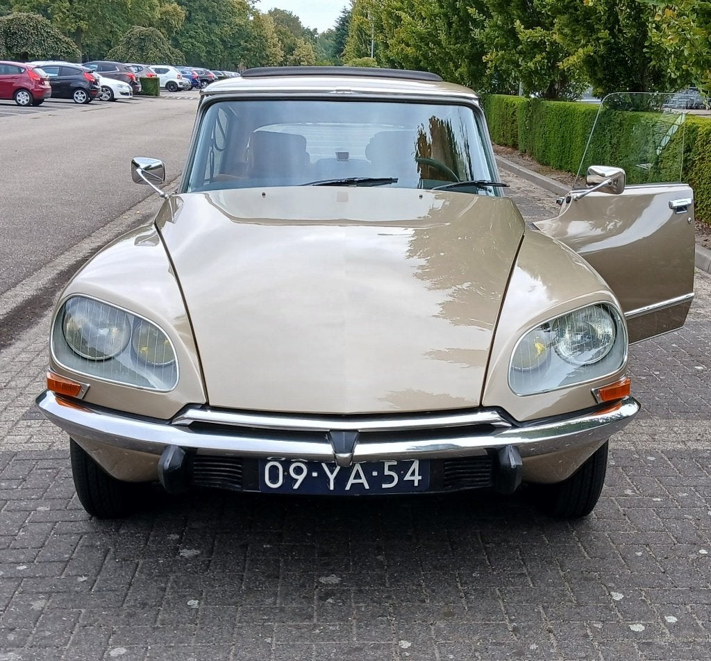 Citroën DS 20 Pallas 1973 half automaat, 1330 kg, Stof, Beige, 4 cilinders