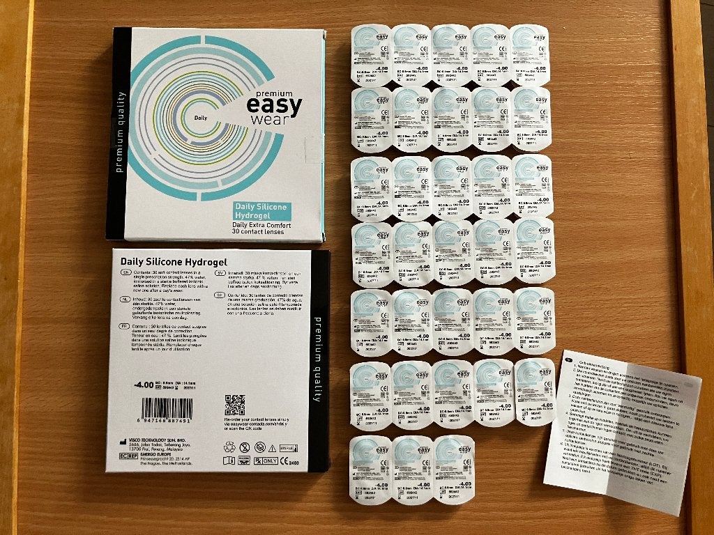 Lenzen Premium 33x Easy Wear Daily Silicon Hydrogel -4,00, Ophalen of Verzenden, Nieuw, Ogen