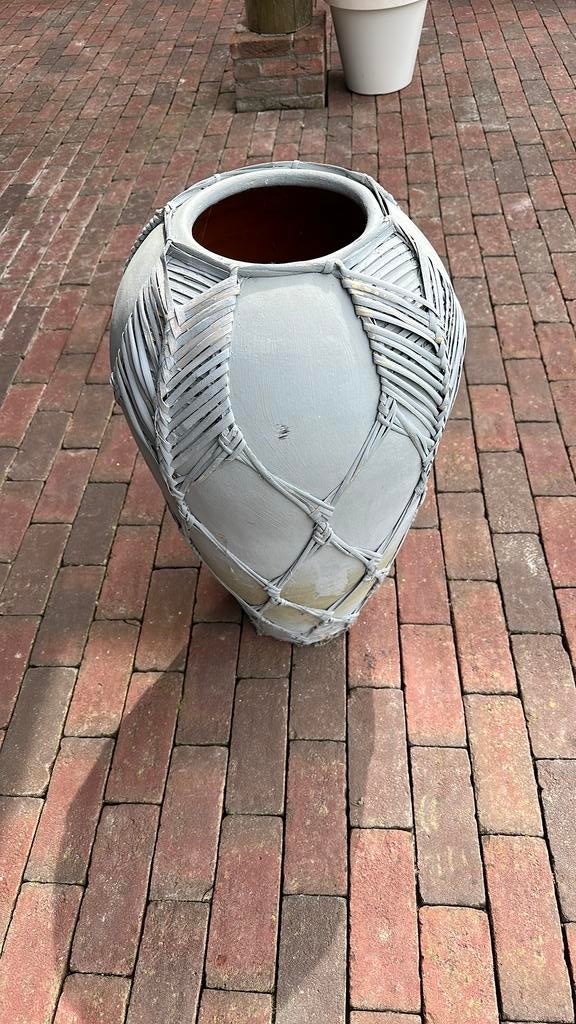 Buitenpot, kruik., Tuin en Terras, 25 tot 40 cm, Gebruikt, Rond, Ophalen of Verzenden