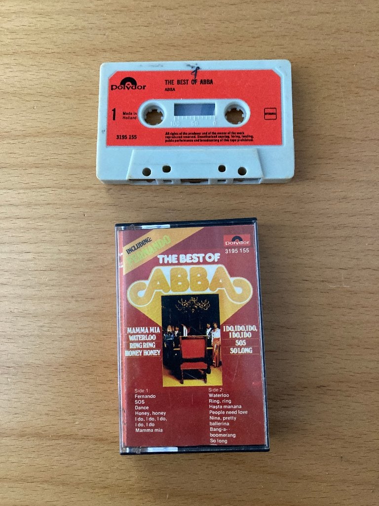 Vintage ABBA - The Best Of ABBA Cassettebandje (Polydor), Gebruikt, 1 bandje, Ophalen of Verzenden, Origineel