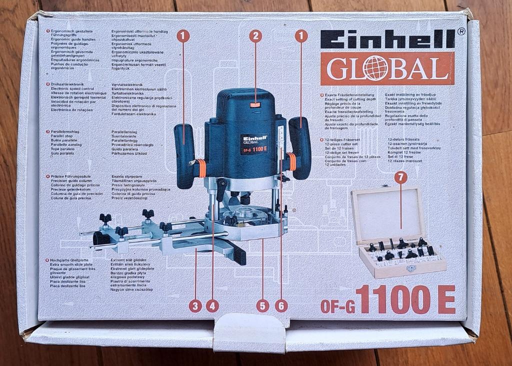 Handbovenfrais Einhell 1100 E, Einhell, Ophalen of Verzenden, Zo goed als nieuw, Bovenfrees