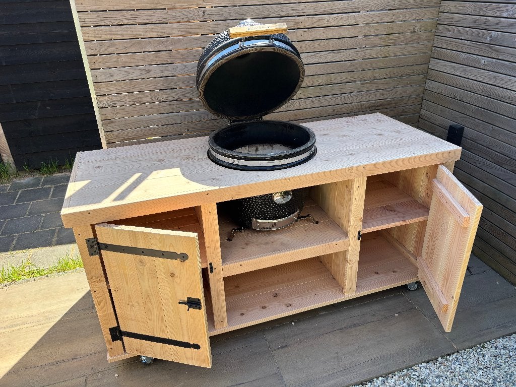 Unieke buitenkeuken, BBQ meubel van douglashout elke maat, Tuin en Terras, Buitenkeukens, Nieuw, Houtskool, Ophalen