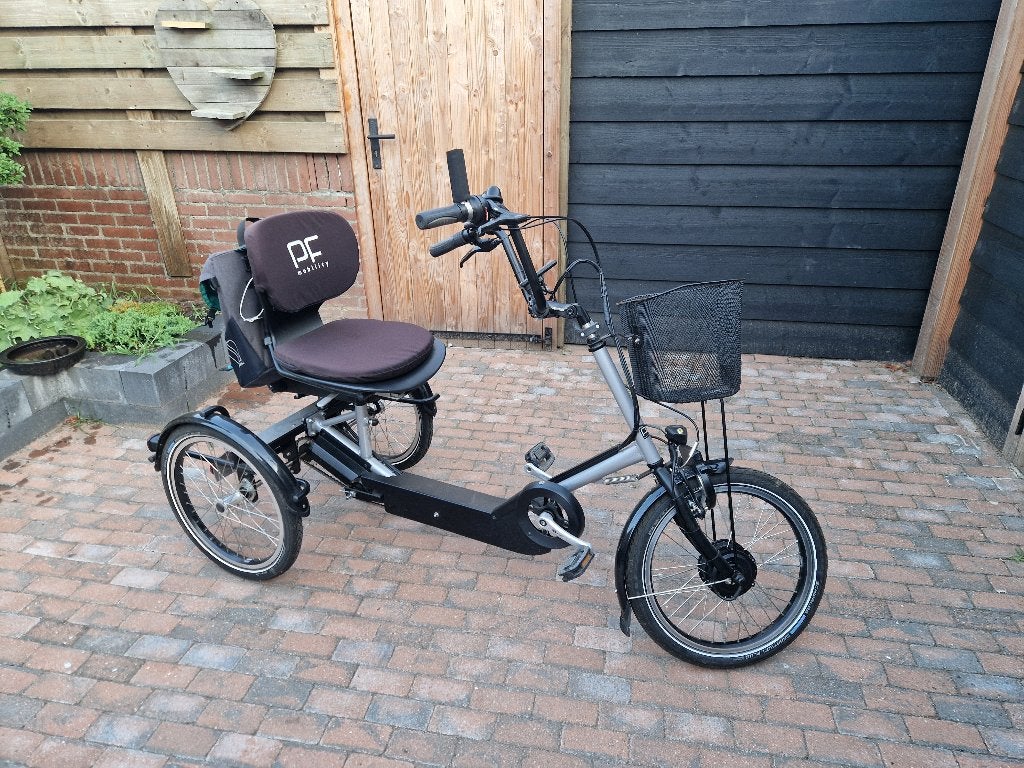 Driewieler electrisch van PF mobility, Ophalen, Zo goed als nieuw, PF Mobility, Verstelbare zitting