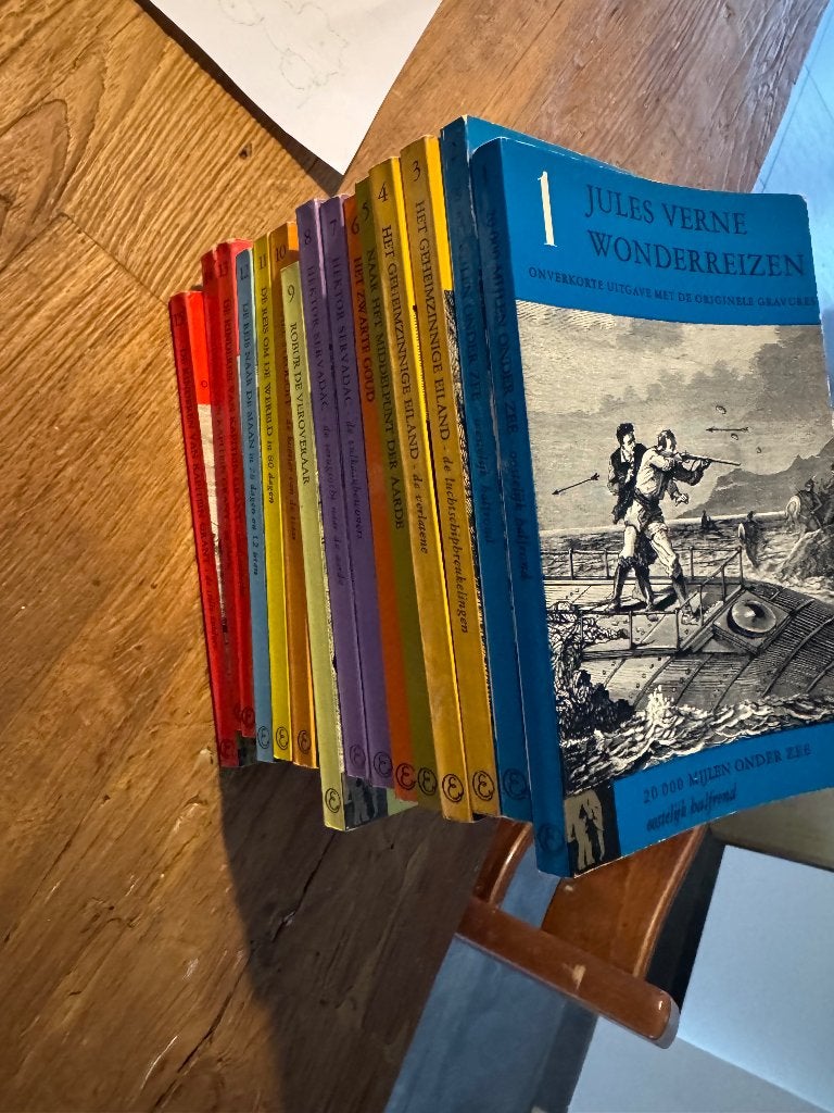 jules verne pocket 1t/m 10, Ophalen of Verzenden, Zo goed als nieuw, Nederland, Jules Verne