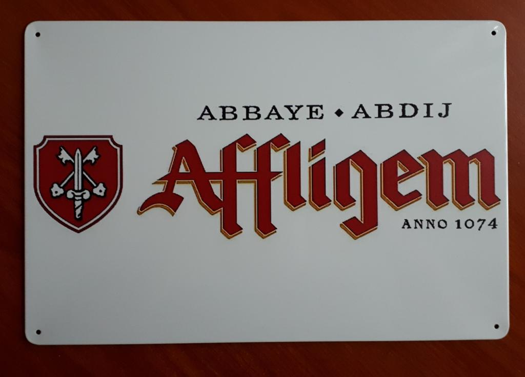 Affligem 20x30 cm Metalen Reclamebord, Ophalen of Verzenden, Nieuw, Reclamebord, Plaat of Schild, Overige merken