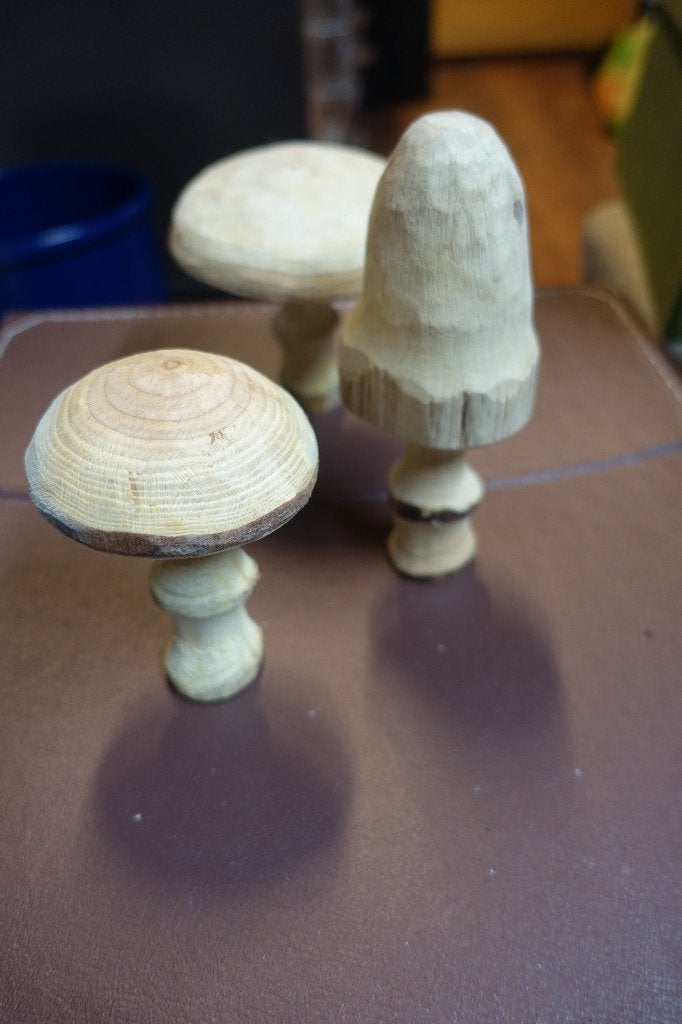 paddestoelen van hout, Antiek en Kunst, Ophalen of Verzenden