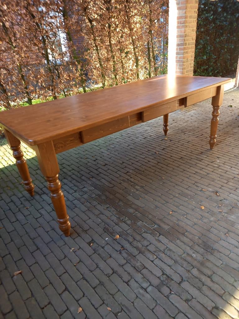 Tafel 210x90, Huis en Inrichting, Tafels | Eettafels, Ophalen, Gebruikt, Rechthoekig, 50 tot 100 cm