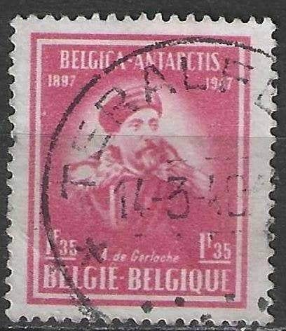 Belgie 1947 - Yvert/OBP 749 - Zuidpoolexpeditie Belgica (ST), Verzenden, Gestempeld, Scheepvaart