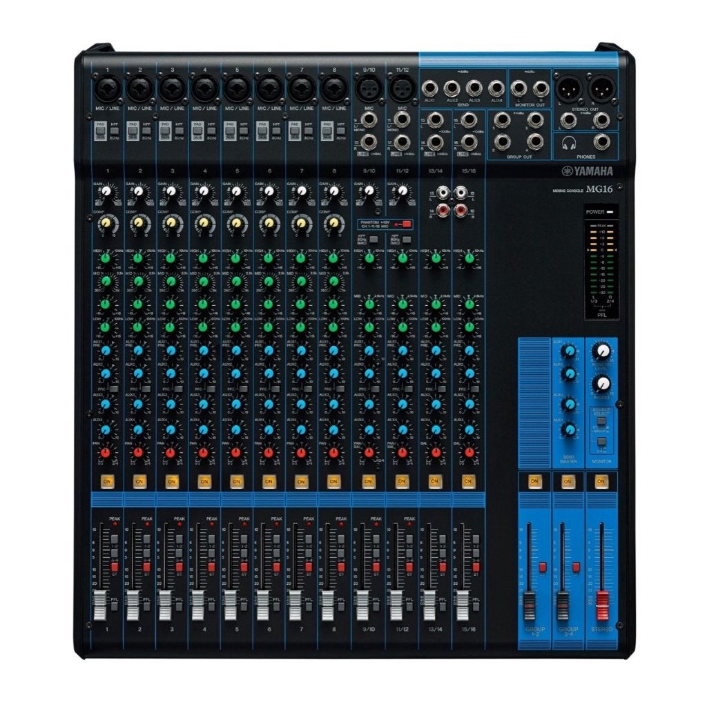 Yamaha MG16 16 Kanaals Mengpaneel SUPERPRIJS, Info@yamaha.com, Microfooningang, Ophalen of Verzenden, 10 tot 20 kanalen