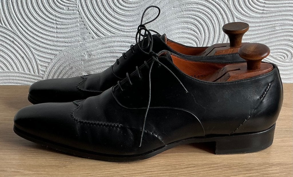 Santoni. Mt 44., Kleding | Heren, Schoenen, Zwart, Ophalen of Verzenden, Zo goed als nieuw, Santoni