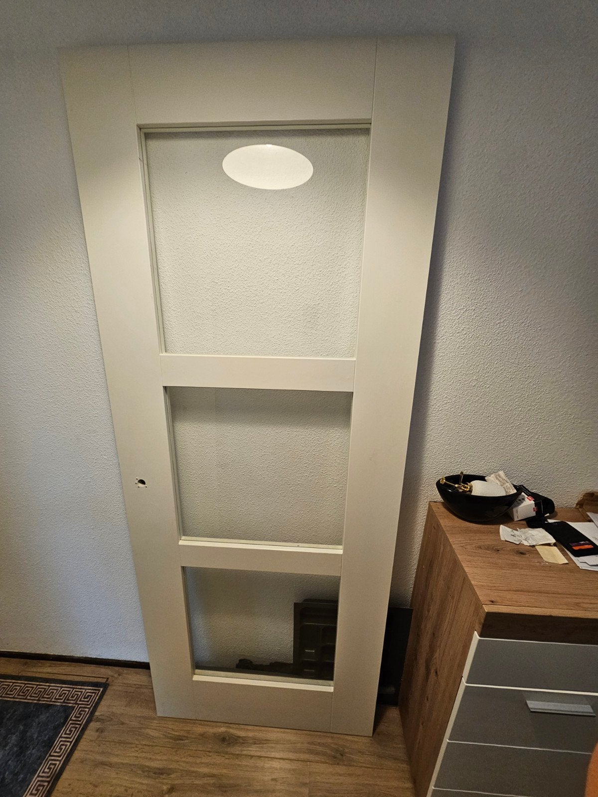 Gamma binnendeur met glas nieuw, Doe-het-zelf en Verbouw, Deuren en Horren, 80 tot 100 cm, Binnendeur, Nieuw, Ophalen of Verzenden