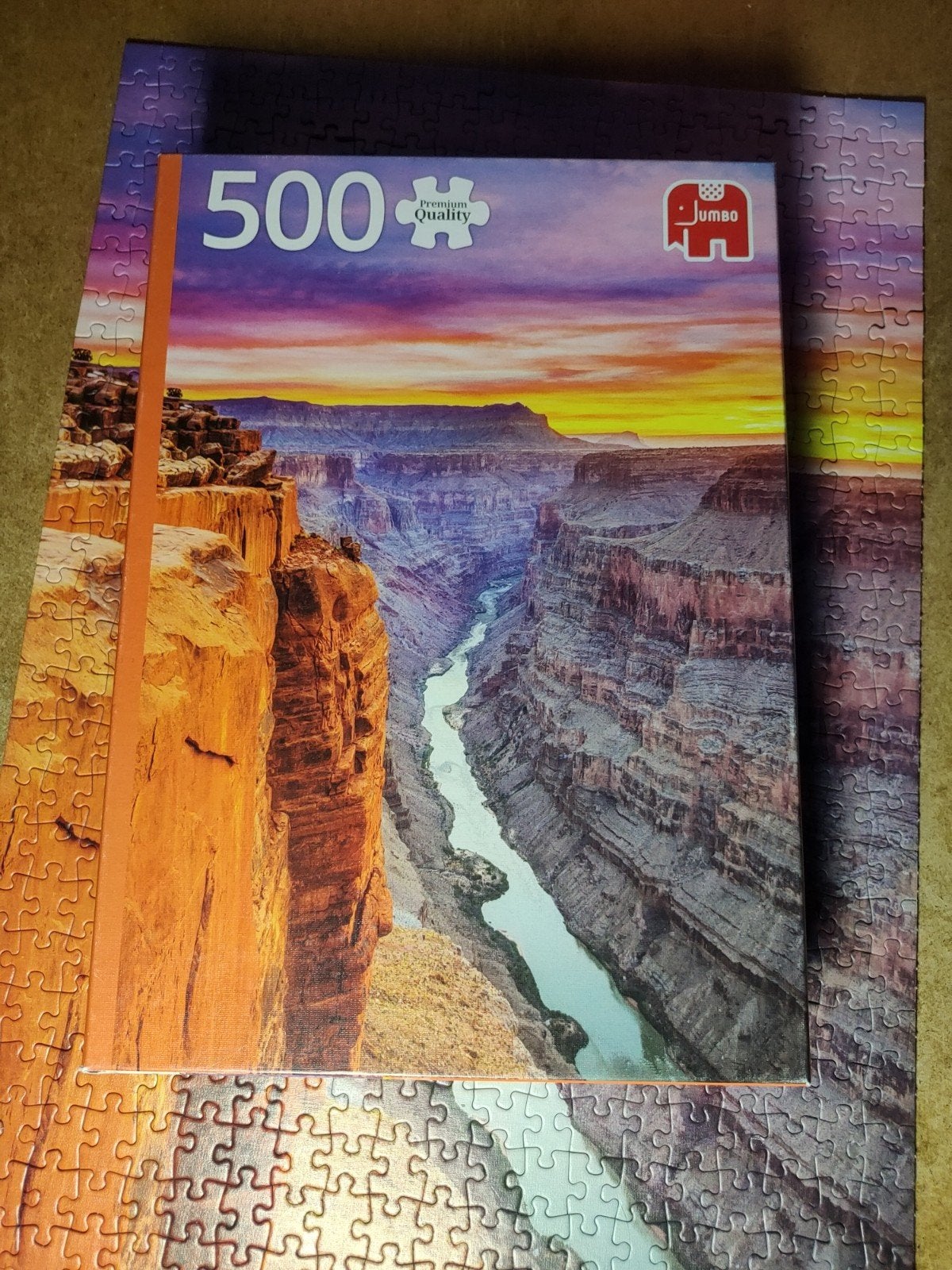 jumbo puzzel 500 stukjes, Ophalen of Verzenden, 500 t/m 1500 stukjes, Zo goed als nieuw, Legpuzzel