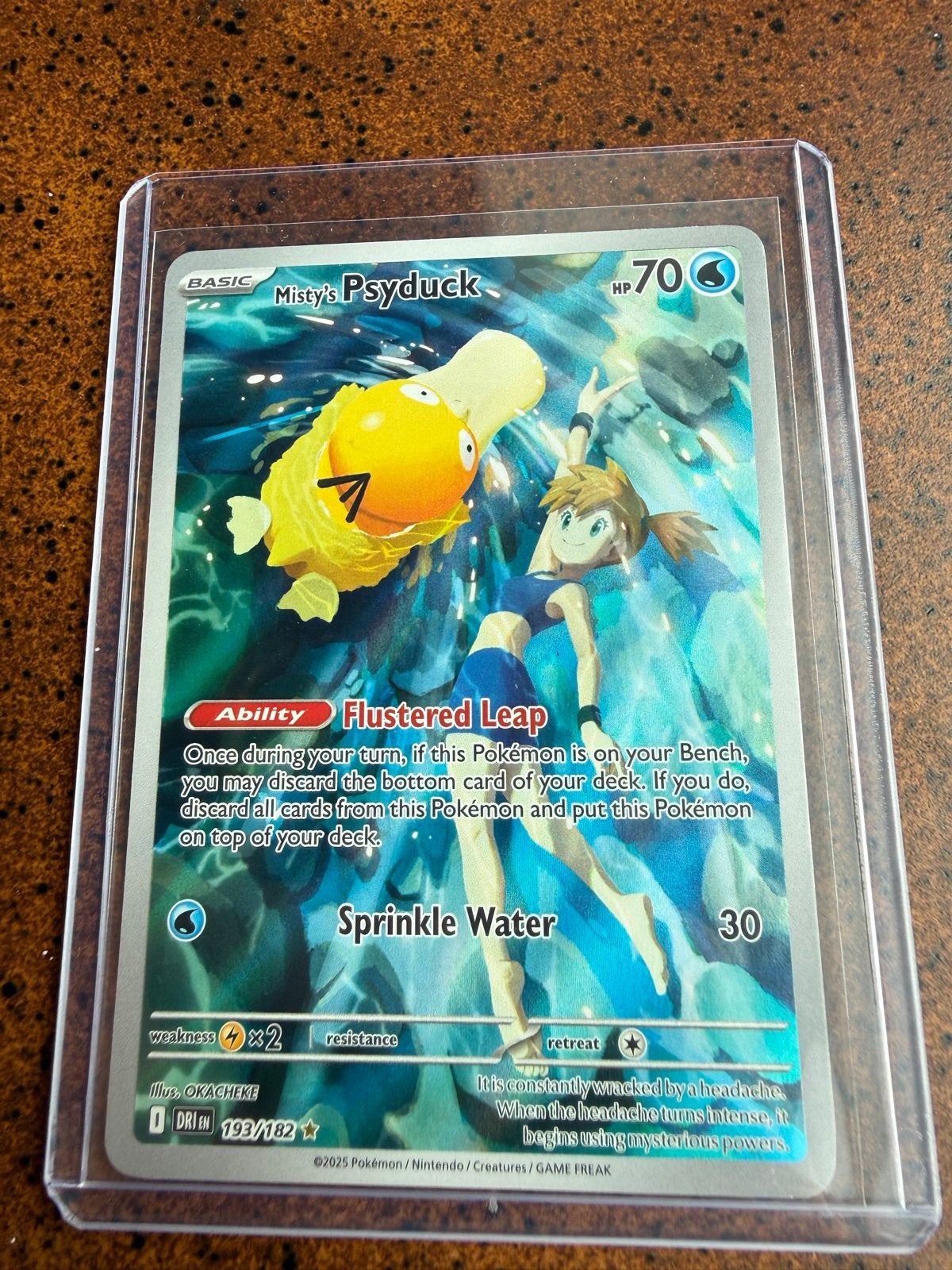 Misty's Psyduck Pokémon Kaart 193/182, Ophalen of Verzenden, Nieuw, Losse kaart, Foil