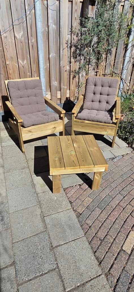 Stoelen de luxe handgemaakt, Tuin en Terras, Tuinsets en Loungesets, Nieuw, Hout, Stoel, Ophalen