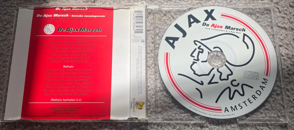 De Ajax Marsch CD - Het Officiële Ajax Clublied, Ophalen of Verzenden, Gebruikt, Ajax, Overige typen