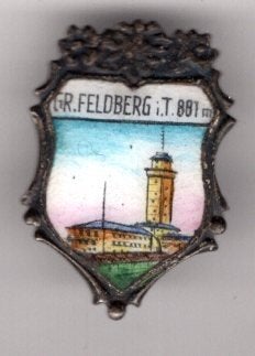 Gr. Feldberg i.T. 881m email op zilverkl speldje ( P_125), Verzenden, Zo goed als nieuw, Stad of Land, Speldje of Pin