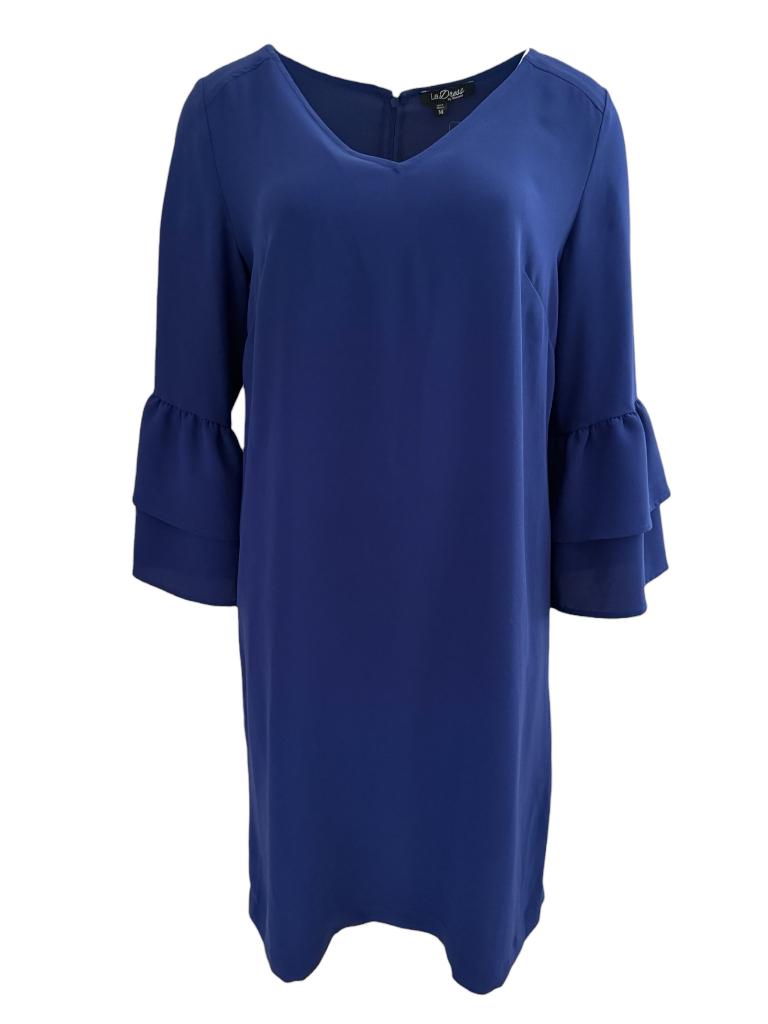 LaDress jurk M, Blauw, Ophalen of Verzenden, Zo goed als nieuw, Boven de knie