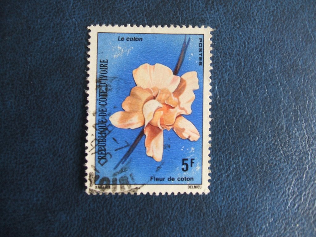 Ivoorkust bloem, Ophalen of Verzenden, Overige landen, Gestempeld