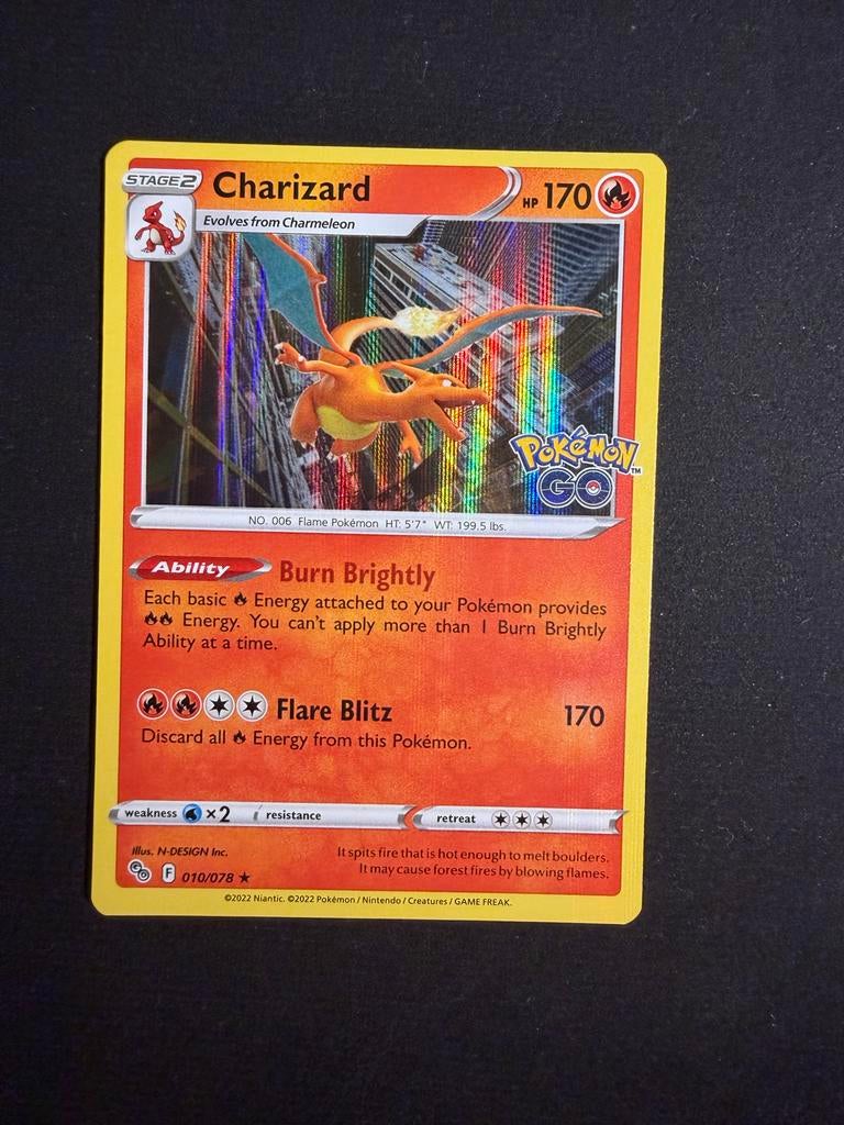 Charizard 010/078 holo, Ophalen of Verzenden, Losse kaart, Foil