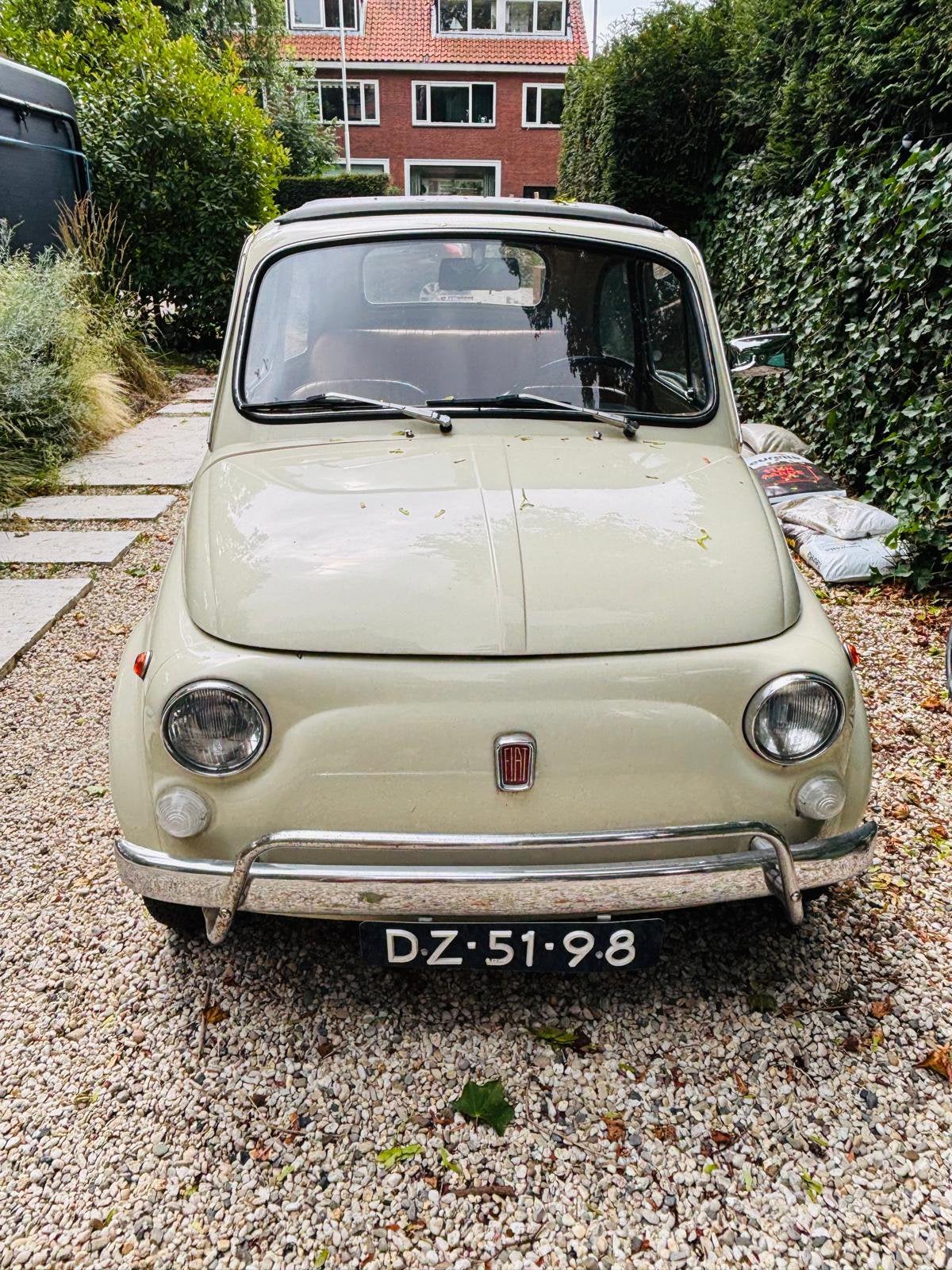 Fiat 500 oldtimer Crème, foto 9
