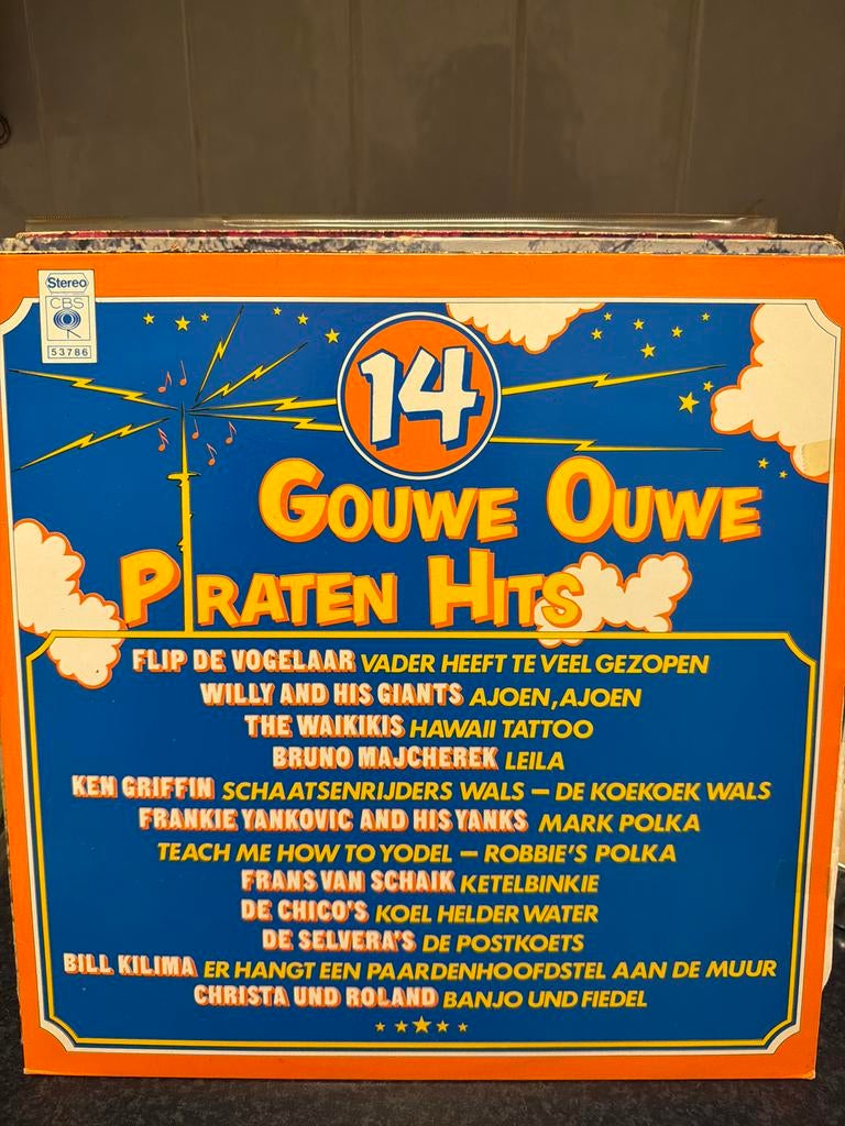 T5.  14 Gouwe Ouwe Piraten Hits LP - Diverse Artiesten, Ophalen of Verzenden, Gebruikt, 12 inch