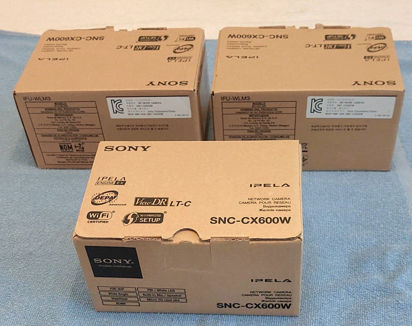 Sony SNC-CX600W 3 stuks Compact draadloos HD-netwerkbeveilig, Ophalen of Verzenden, Nieuw, Binnencamera