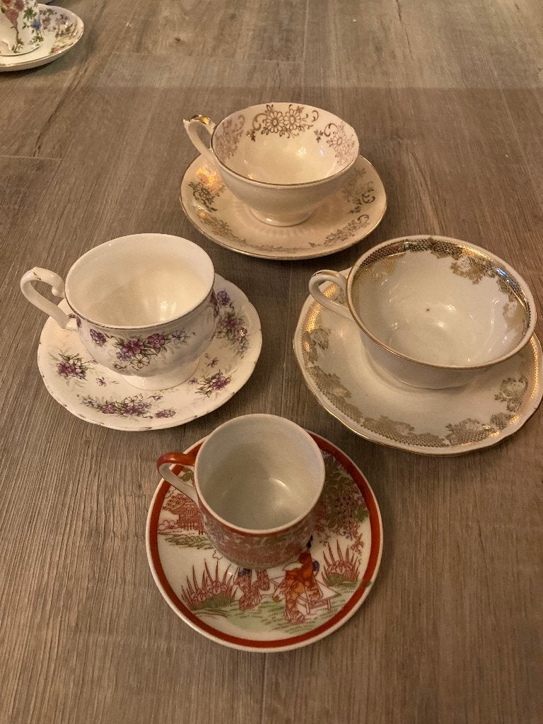 Vintage antieke kop & schotels Mosa Bavaria Royal Canterbury, Antiek en Kunst, Ophalen of Verzenden