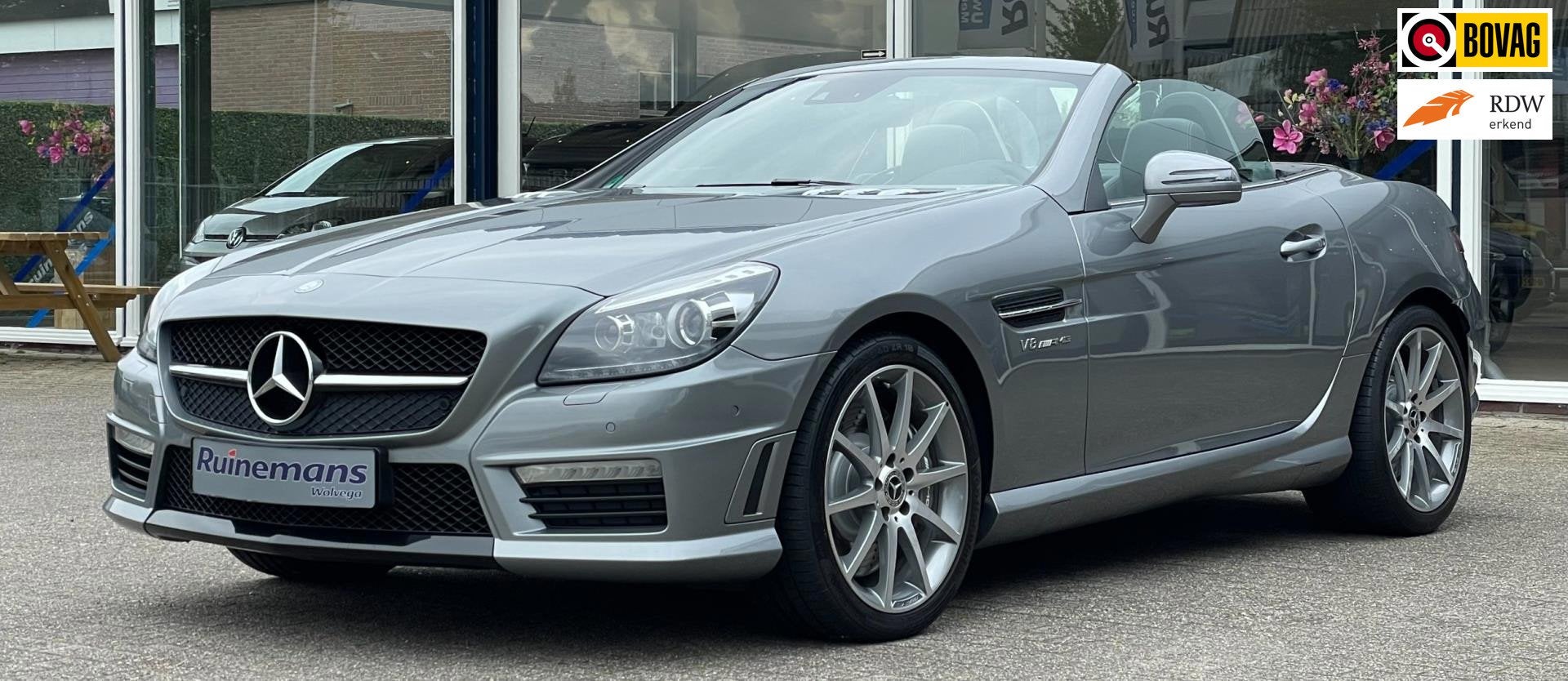 Mercedes-Benz SLK 55 AMG / MAGIC SKY / NAPPA / ILS / HARMAN, Auto's, Automaat, 5461 cc, Achterwielaandrijving, Cabriolet