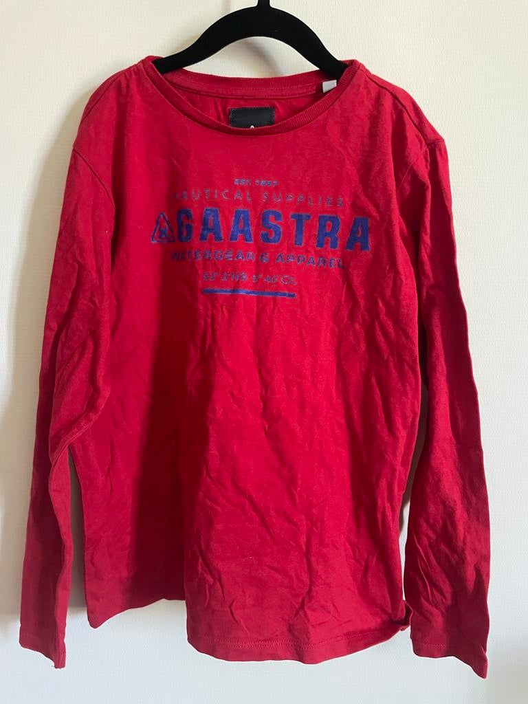 Gaastra rode longsleeve maat 146/152 zeer goede staat, Ophalen of Verzenden, Zo goed als nieuw, Jongen, Shirt of Longsleeve