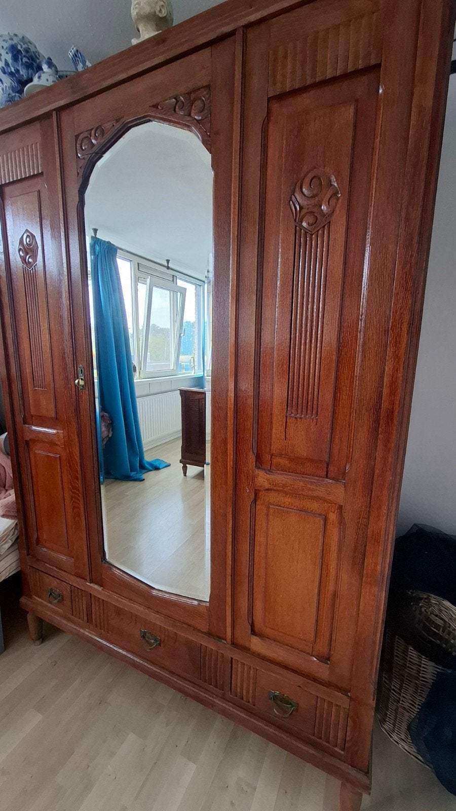 Antieke slaapkamer set, Ophalen