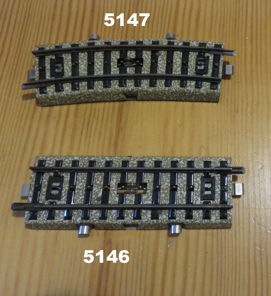 schakelrails 5147 en 5146 marklin, Wisselstroom, Rails, Ophalen of Verzenden, Märklin