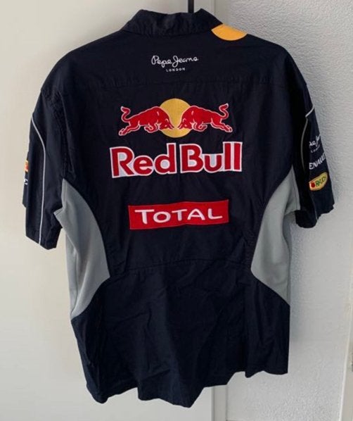 F1 Red Bull racing team overhemd trui maat M formula one, Ophalen of Verzenden, Zo goed als nieuw, Formule 1