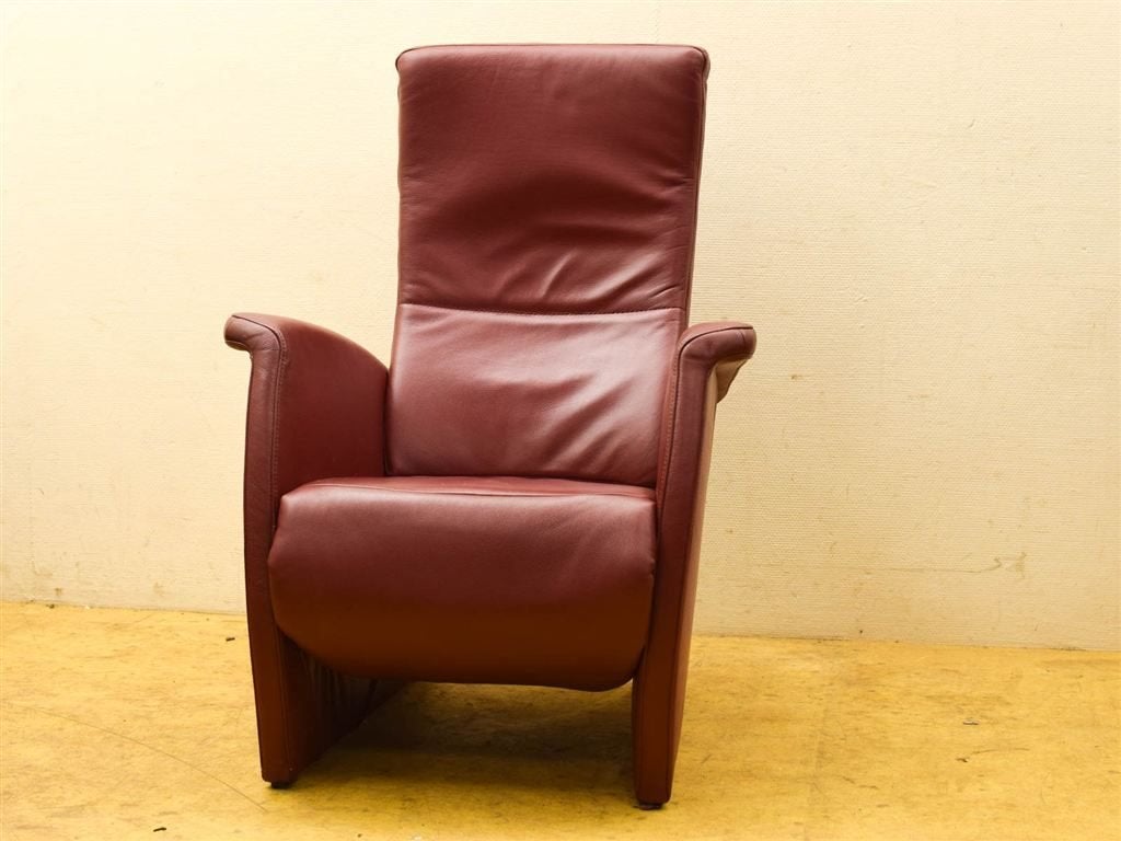 Relaxfauteuil 52730, Gebruikt, Minder dan 75 cm, Leer, Ophalen of Verzenden