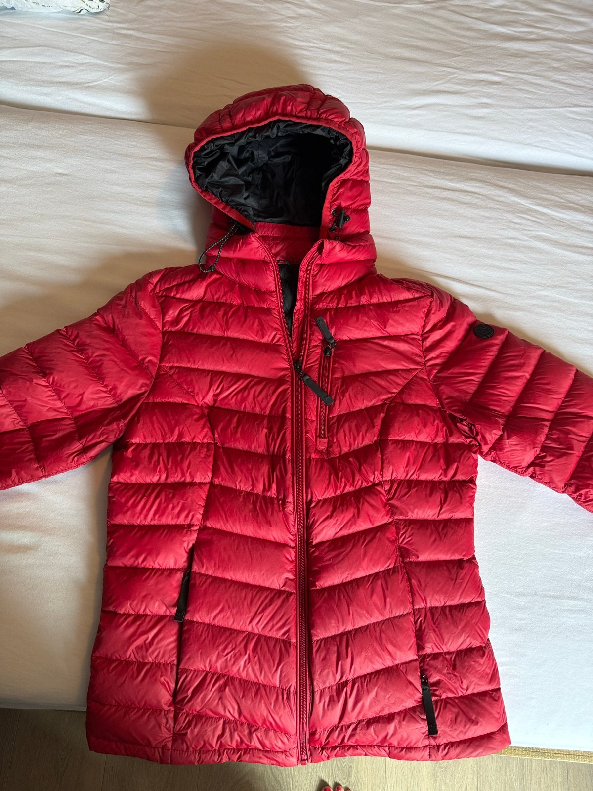 Human Nature rode jas: waterafstotend, ademend, met zakken, Kleding | Dames, Jassen | Winter, Ophalen of Verzenden, Gedragen, Maat 36 (S)