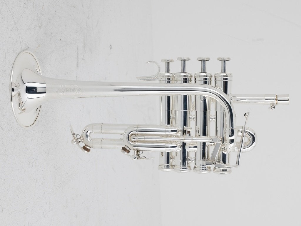 Gebruikte Piccolo Trompet Adams A-P1 0.45 Goudmessing,, Gebruikt, -, -, Ophalen of Verzenden