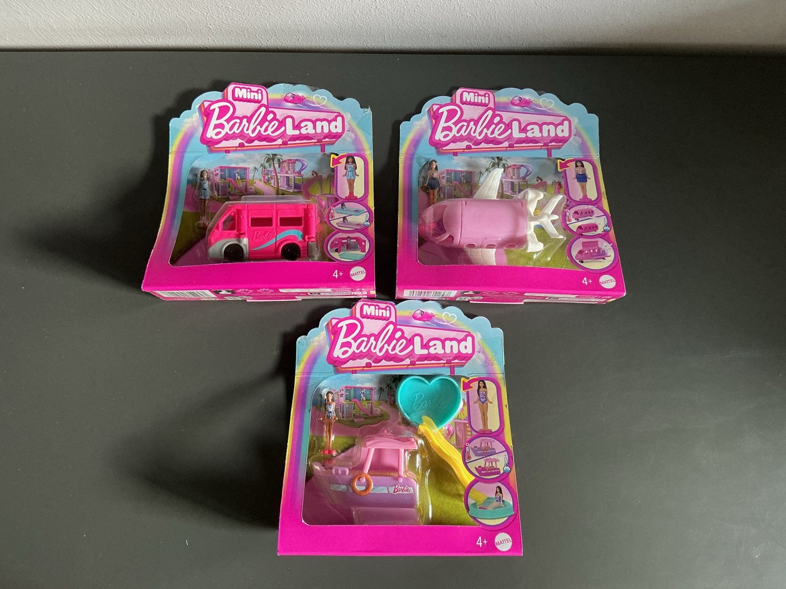 Mini Barbie Land Voertuigen Set (3 stuks) mattel nieuw, Ophalen of Verzenden, Nieuw, Meisje