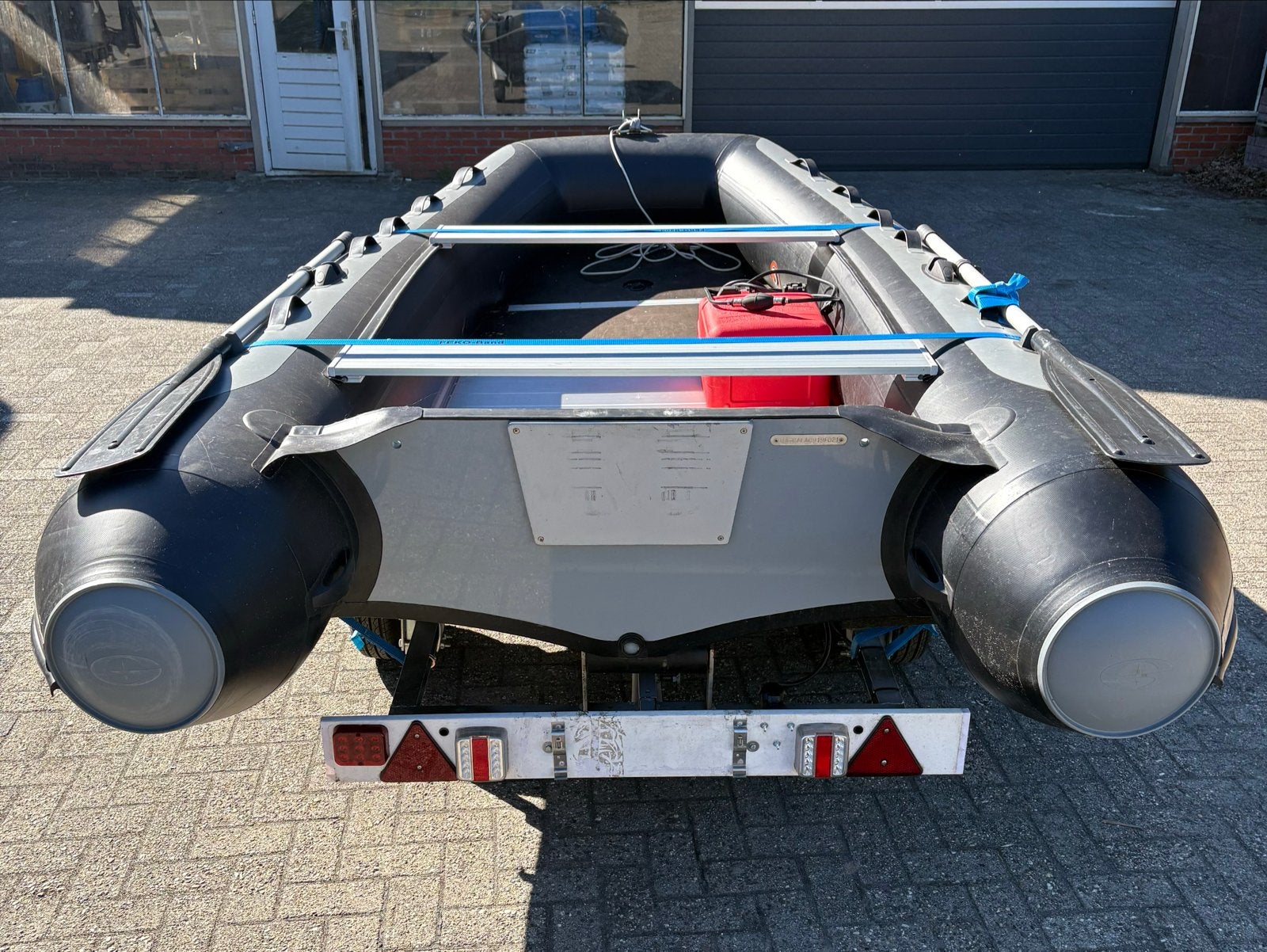 Gala F360 Rubberboot met Yamaha 25pk 4-takt injectie, Ophalen, Aluminium, Inclusief motor, Zo goed als nieuw