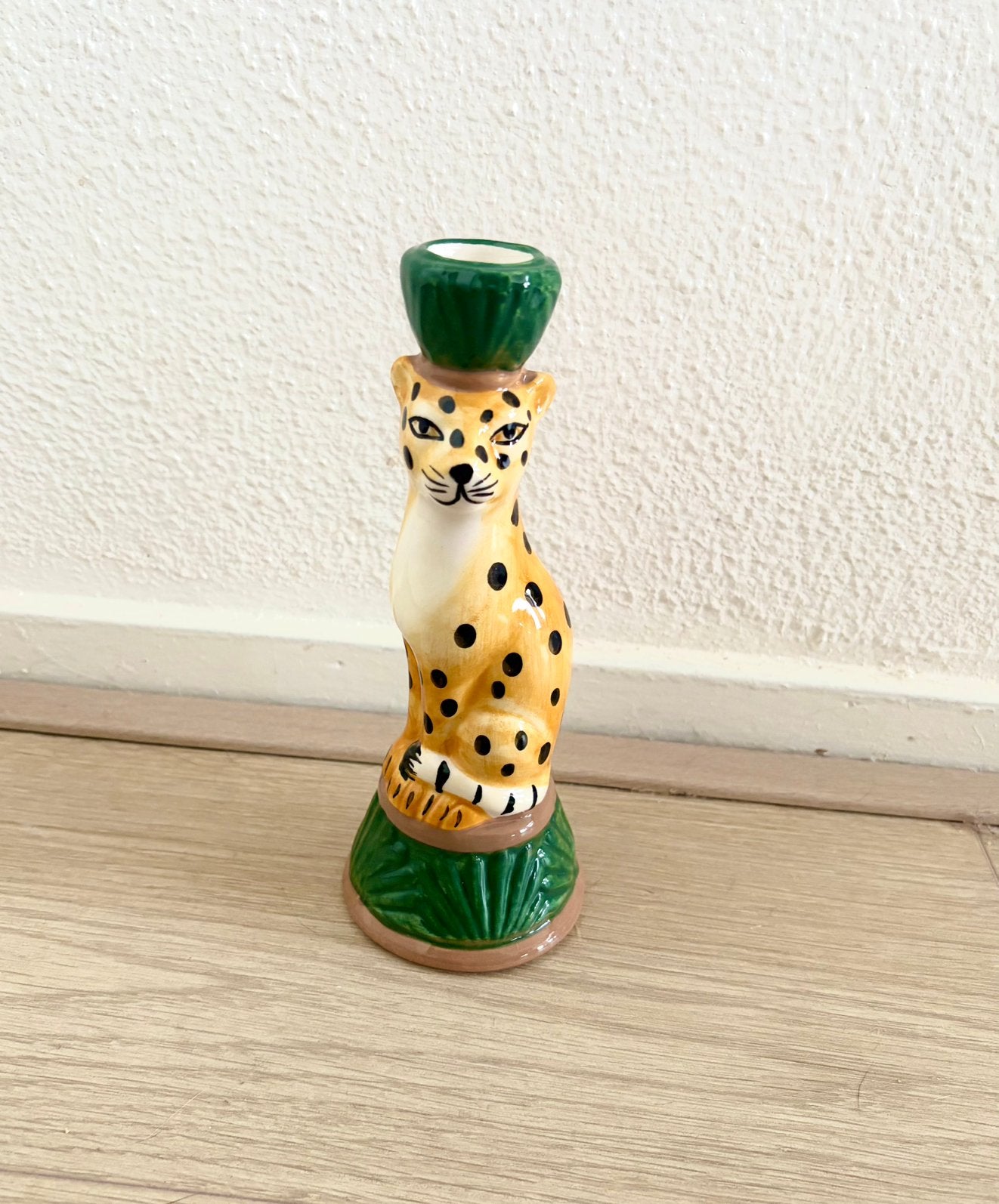 Nieuw kandelaar panter, Verzenden, Nieuw, Geel
