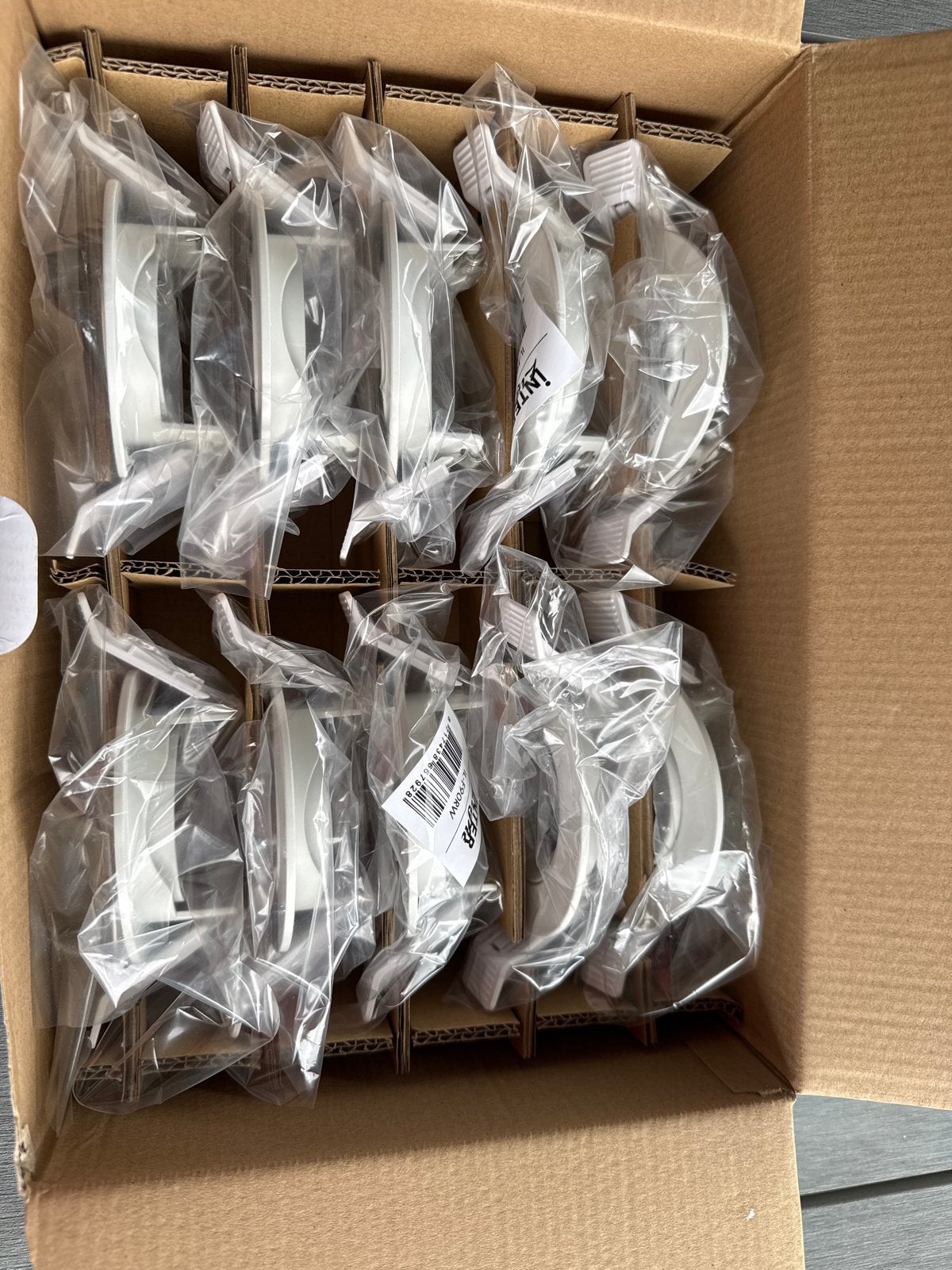 Interlight IL-F9ORW inbouwframes voor spots (10 stuks), Metaal, Overige merken, GU10, Nieuw