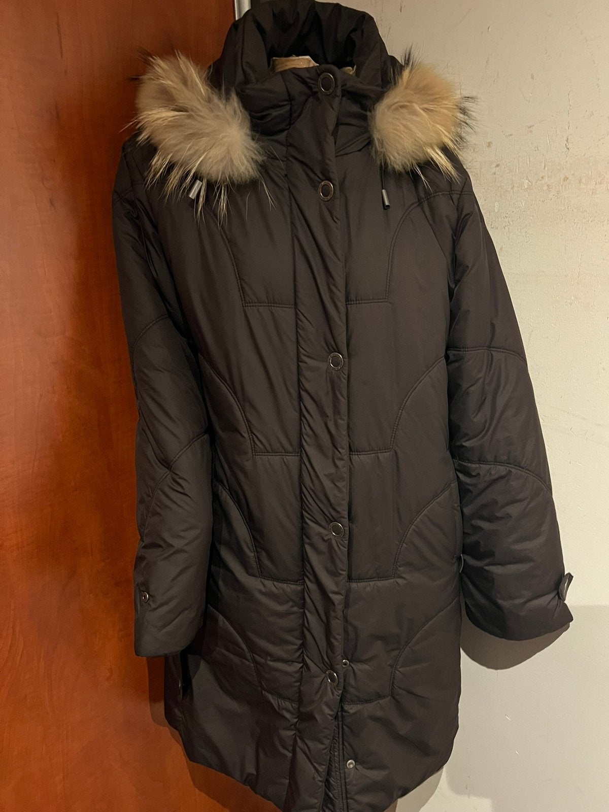 LUTHA winterjas met capuchon bontkraag maat L origineel zgan, Kleding | Dames, LUTHA, Zwart, Maat 42/44 (L), Ophalen of Verzenden