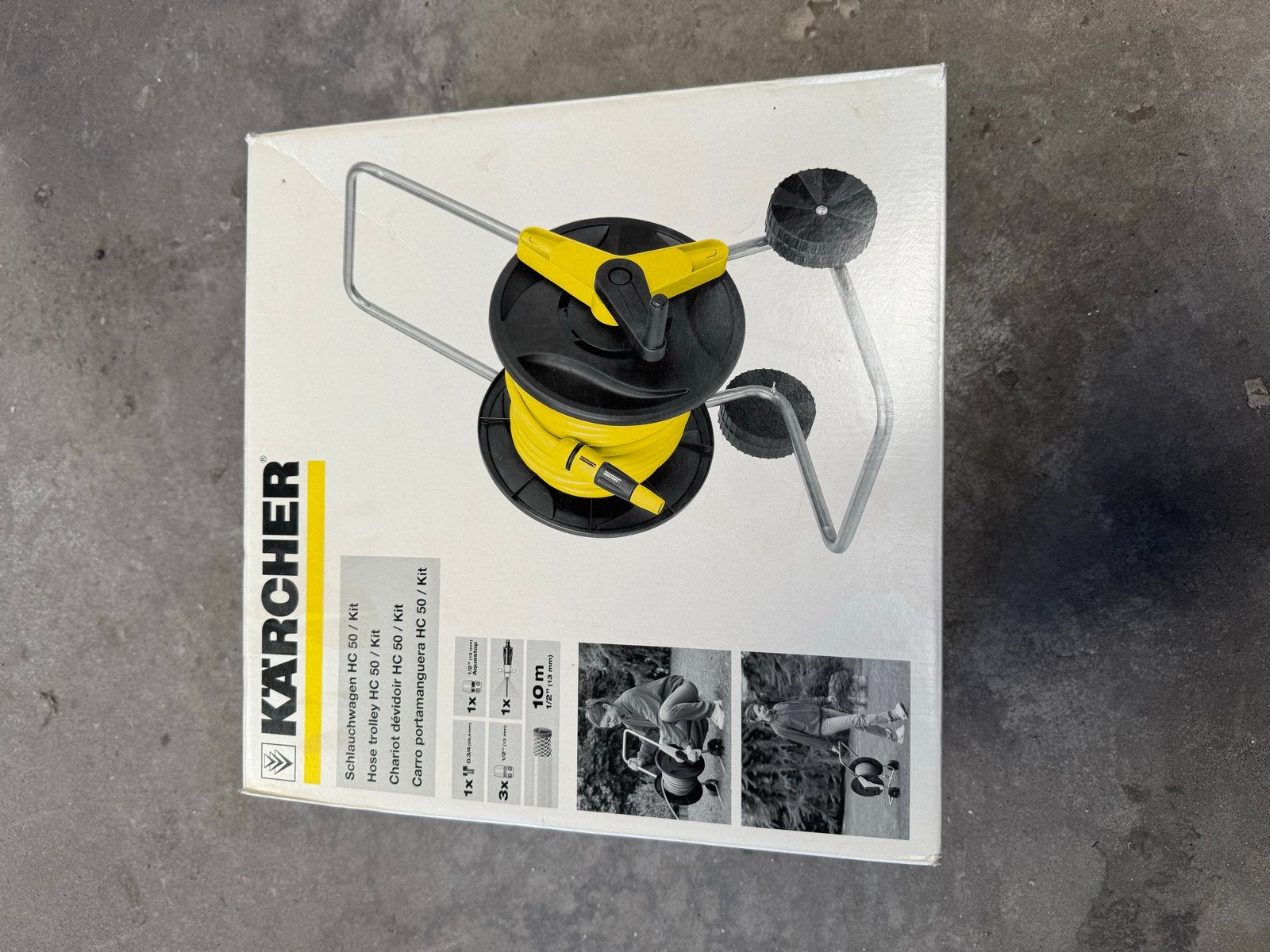 Karcher Tuinslang op haspel 10m, Ophalen of Verzenden, Nieuw, Tuinslanghaspel