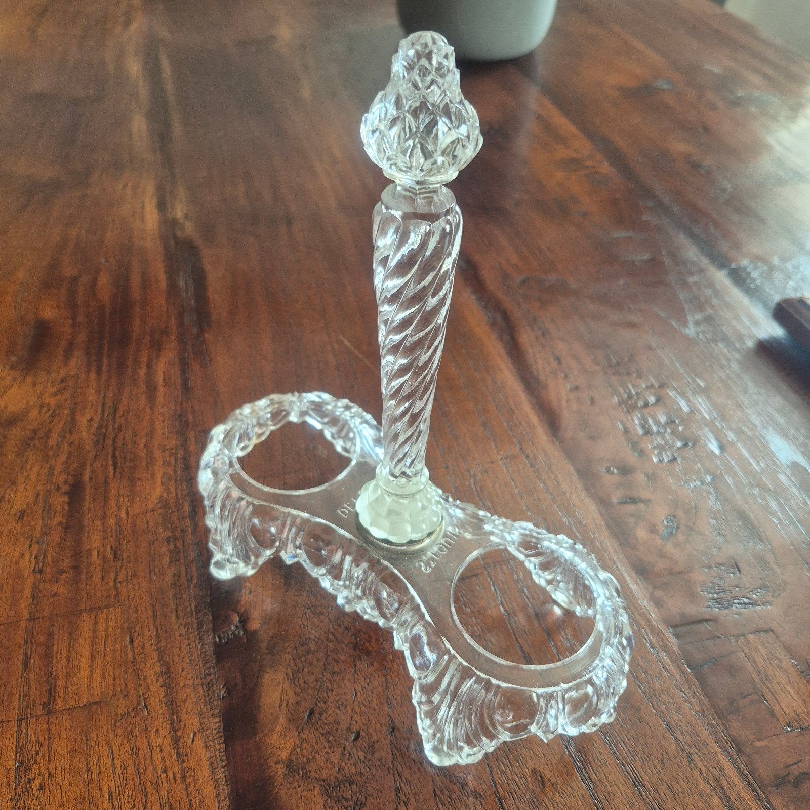 Antieke Saint-Louis Franse Glazen Houder 'Bambou Torse' – Ca, Ophalen