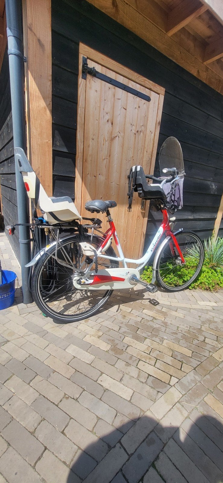 Gazelle fiets met kinderzitjes en lage instap, Ophalen of Verzenden, Gebruikt, Gazelle