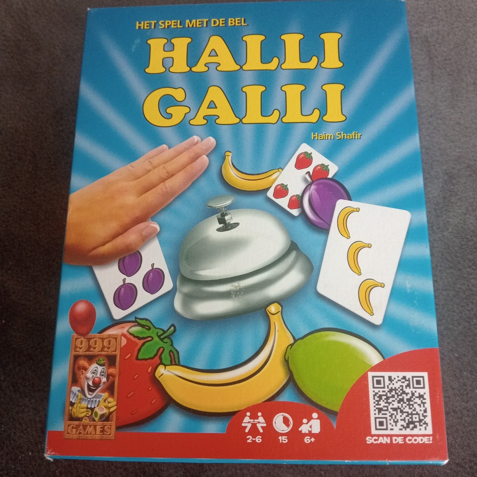 te koop het spel met de bel Halli Galli, Drie of vier spelers, Ophalen of Verzenden, Zo goed als nieuw, Haim Shafir