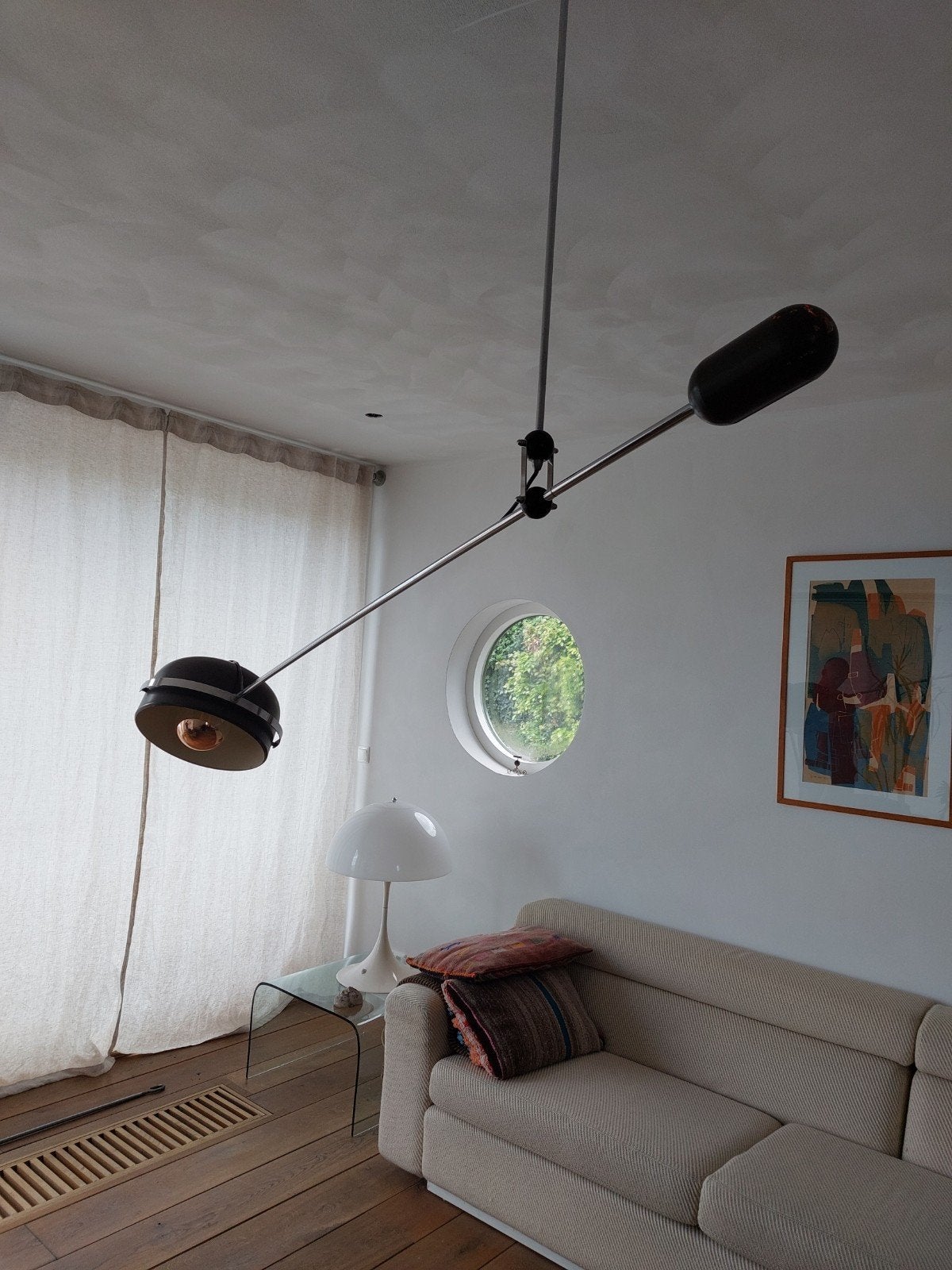 Vintage Hengellamp Anvia Hoogervorst, Ophalen, Gebruikt, Minder dan 50 cm